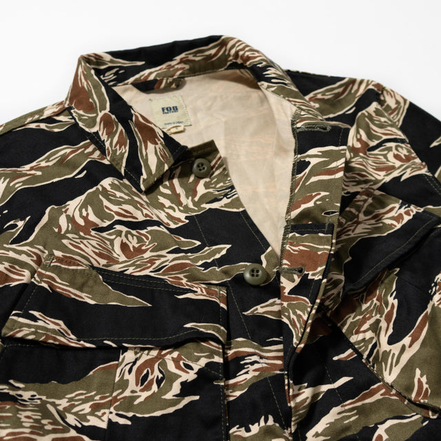 FOB Factory F2457 Camo Jungle Fatigue Jacket