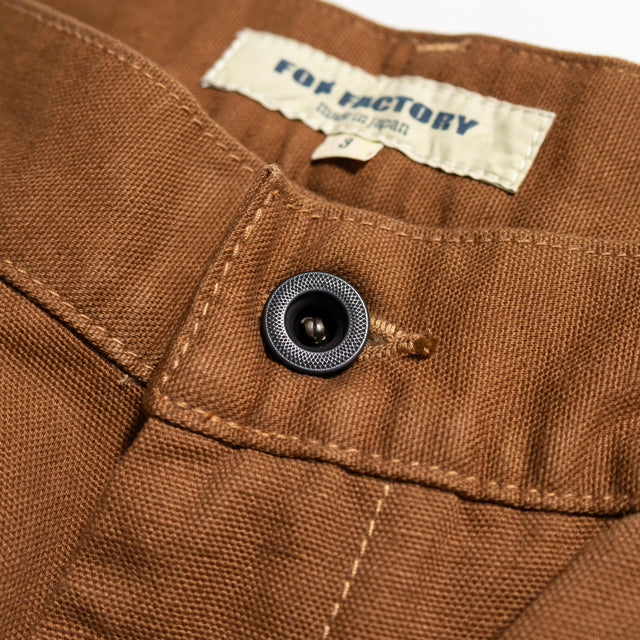 FOB Factory F0530 Cotton Duck Work pant - Black