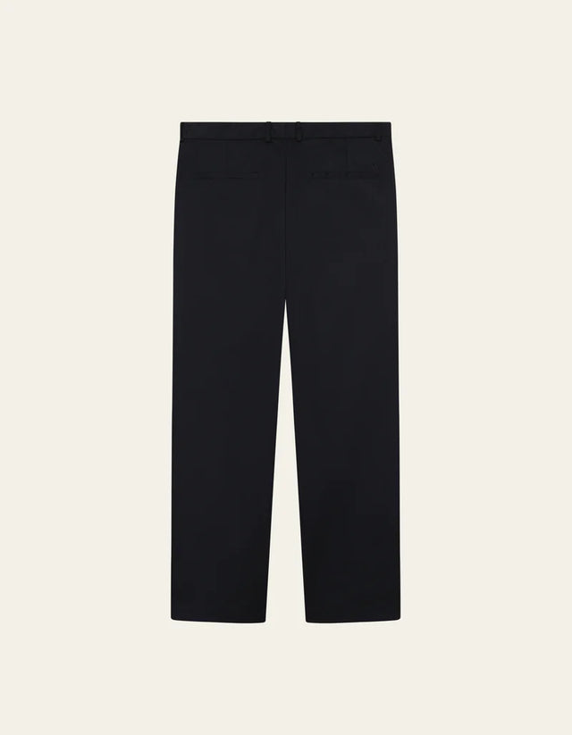 Les Deux Reece Pleated Heavy Twill Pants - Black