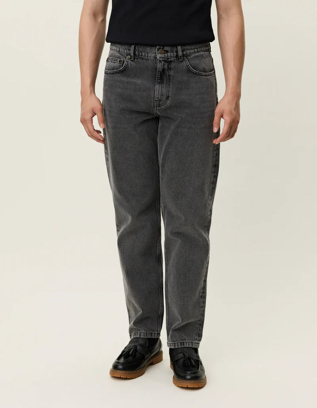 Les Deux Ryder Washed Denim Jeans - Grey Washed Denim