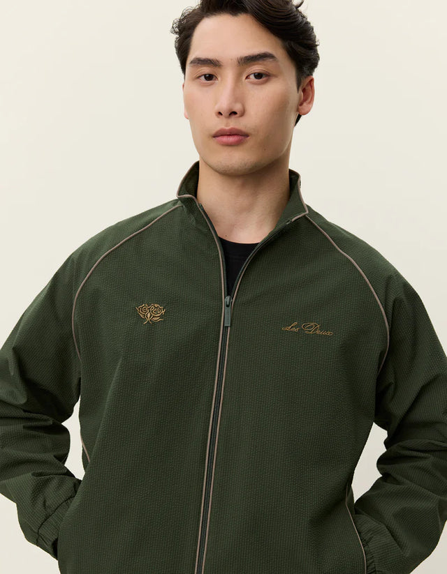 Les Deux Jack Seersucker Track Jacket