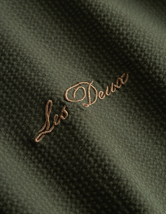 Les Deux Jack Seersucker Track Jacket