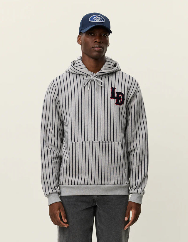 Les Deux Brady Ld Patch Pinstripe Hoodie