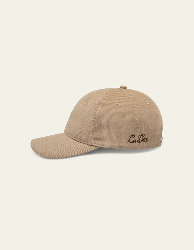 Les Deux Element Corduroy Dad Cap - Dark Sand