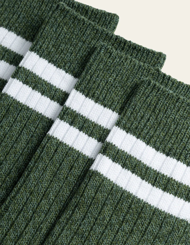 Les Deux Striped Melange Socks - 2 Pack - Duffle Bag