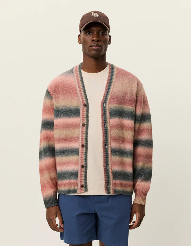 Les Deux Boston Gradient Knitted Cardigan - Sea Moss Green