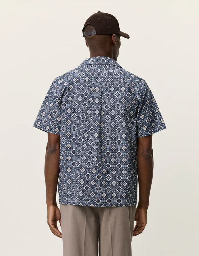 Les Deux Lukas Arabesque AOP Short Sleeve Shirt