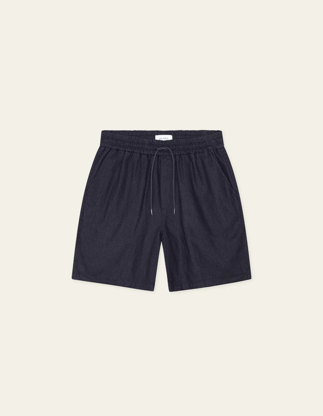 Les Deux Otto Linen Shorts - Dark Navy