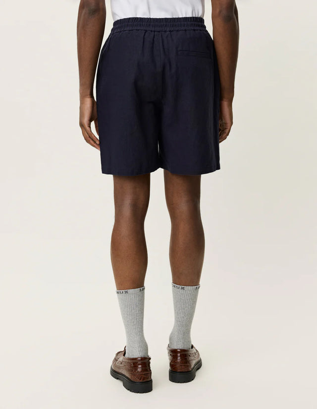 Les Deux Otto Linen Shorts - Dark Navy