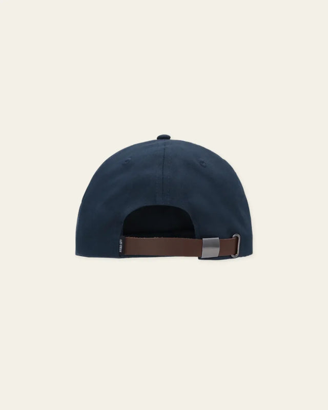Les Deux Ivy League Organic Letterman Cap - Dark Navy