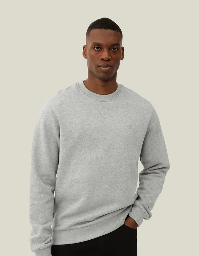 Les Deux Norregaard Tonal Sweatshirt - Grey Melange