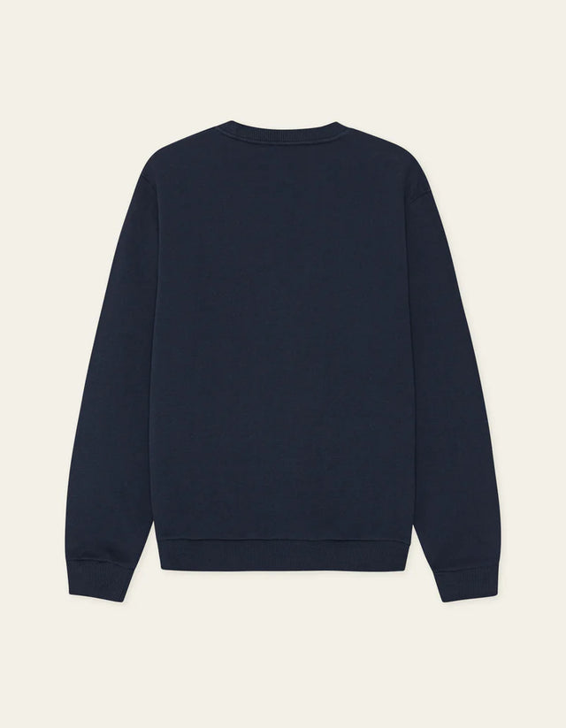 Les Deux Norregaard Tonal Sweatshirt - Dark Navy