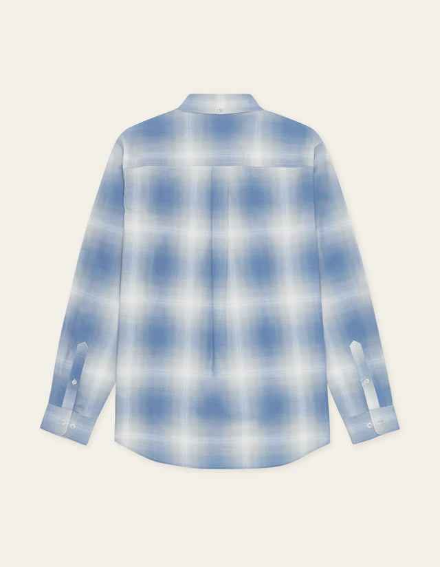 Les Deux Kent Shadowcheck Shirt - Palace Blue