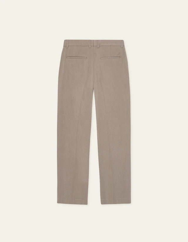 Les Deux Reece Pleated Twill Suit Pants - Walnut Brown