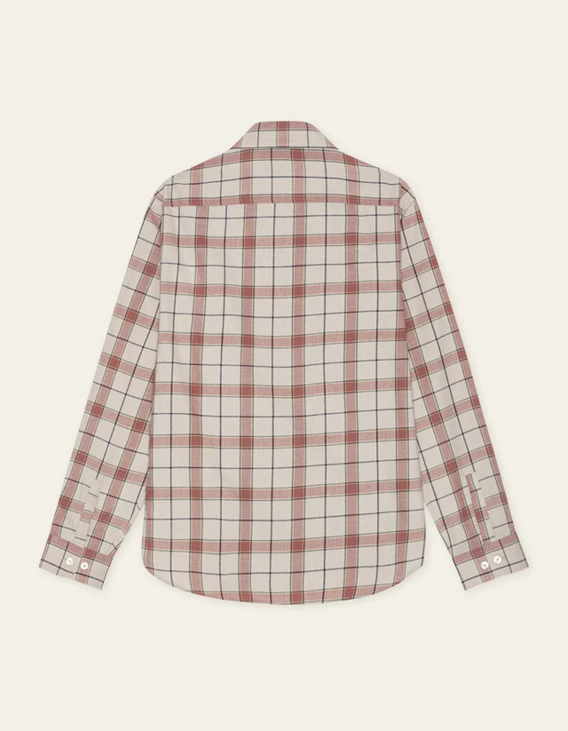 Les Deux Lennon Check Overshirt - Light Sand