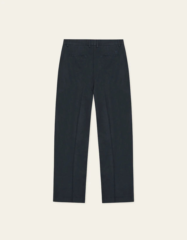 Les Deux Pleated Twill Suit Pants - Dark Blue Night