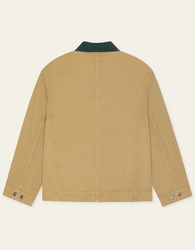 Les Deux Twill Zipper Jacket - Incense Beige
