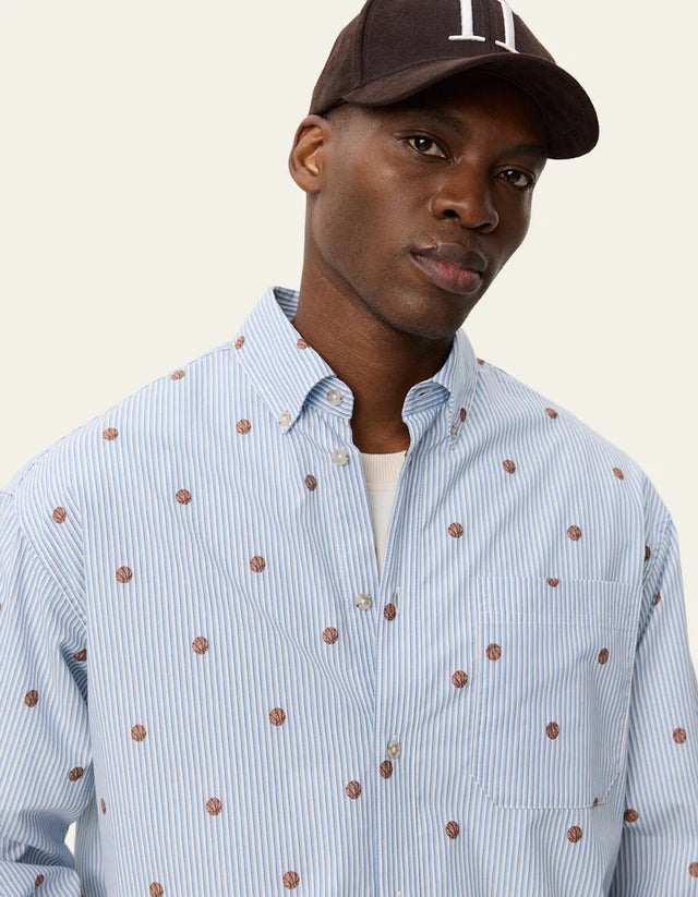 Les Deux Kolton Stripe Basket Aoe Shirt - Allure