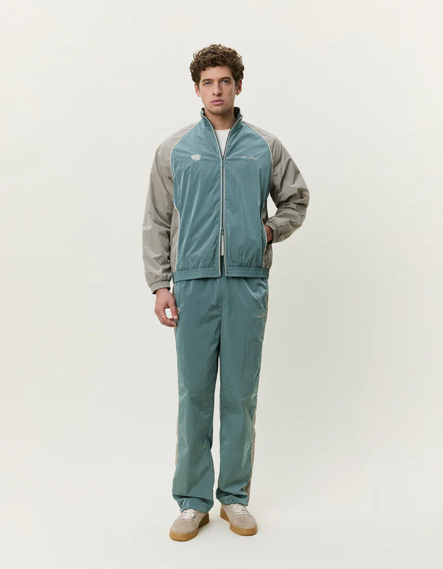 Les Deux Shiny Crisp Track Jacket - Tea Green