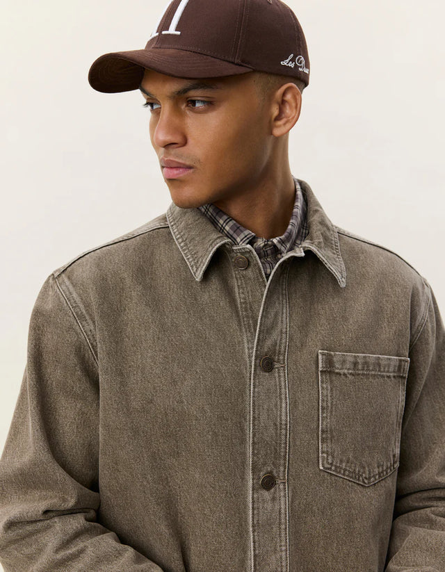 Les Deux Denim Overshirt - Light Brown