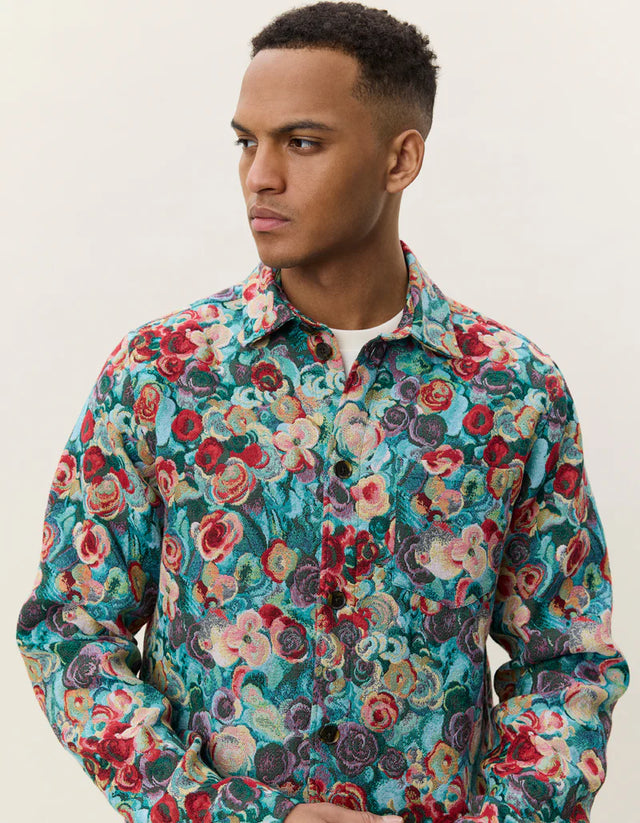 Les Deux Bouquet Jacquard Overshirt - Multi Colour