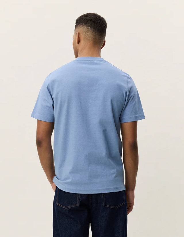 Les Deux Court T-shirt - Faded Denim Blue
