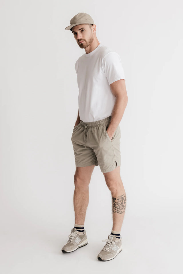 Save Khaki Light Twill Cotton Easy Short - Sprout