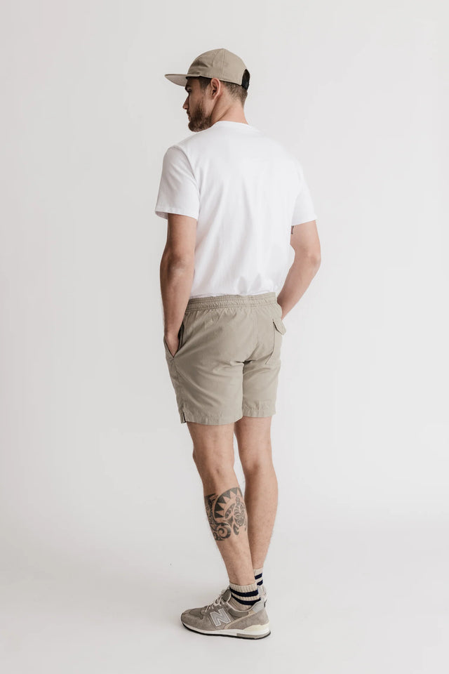 Save Khaki Light Twill Cotton Easy Short - Sprout