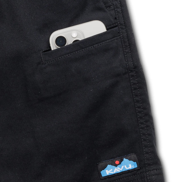 Kavu Walk It Off Cotton Shorts - Black