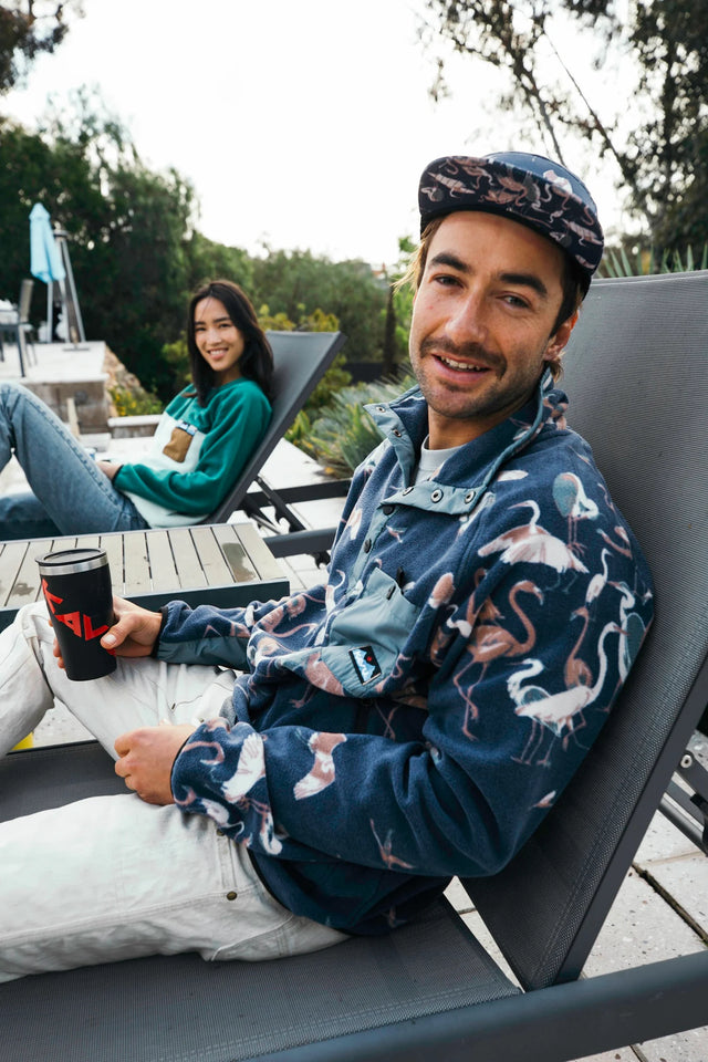 Kavu Teannaway Popover Fleece - Crane Crew