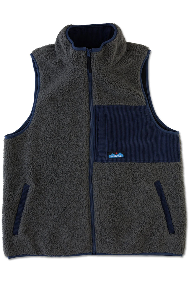 Kavu Cooper Fleece Vest - Ocean Storm