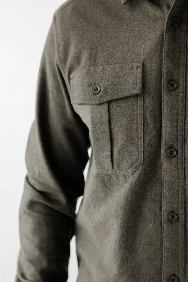 Kavu Trappers Peak Flannel Shirt - Kelp Forest