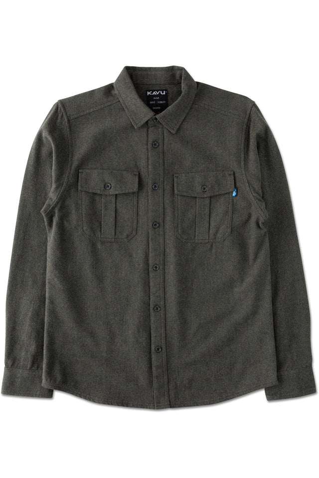 Kavu Trappers Peak Flannel Shirt - Kelp Forest