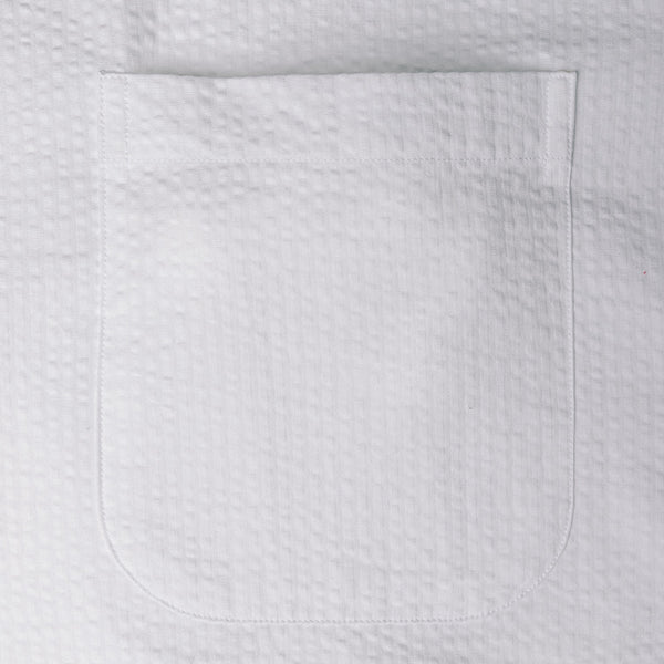 Gitman Vintage Seersucker Short Sleeve Camp Shirt - White