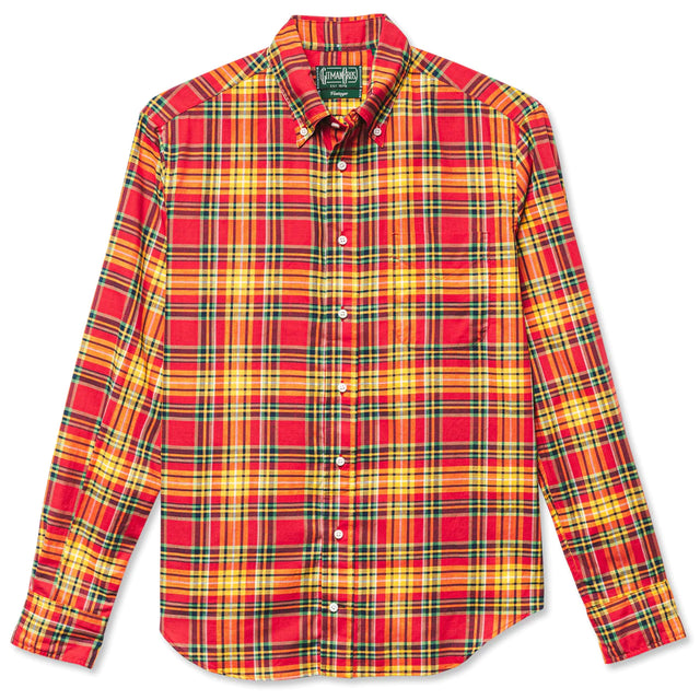 Gitman Vintage Archive Madras Check Shirt - Red