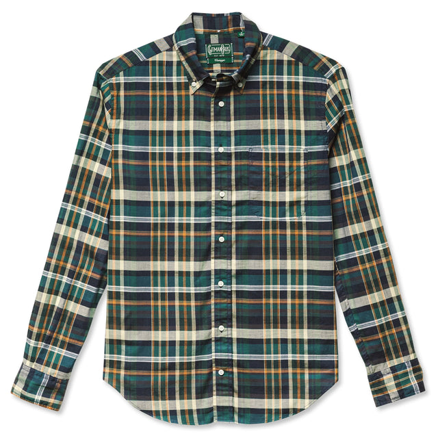 Gitman Vintage Archive Madras Check Shirt - Blue/Green