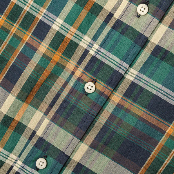Gitman Vintage Archive Madras Check Shirt - Blue/Green