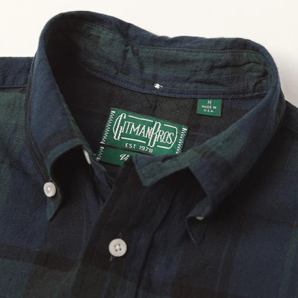 Gitman Vintage Archive Big Madras Cotton/Linen Shirt - Blackwatch