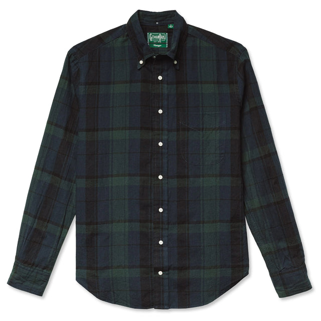 Gitman Vintage Archive Big Madras Cotton/Linen Shirt - Blackwatch