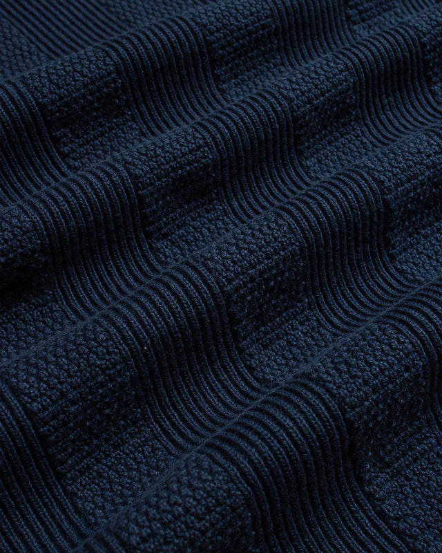 Far Afield Aleksey Horace Stripe Zip-Up - Navy