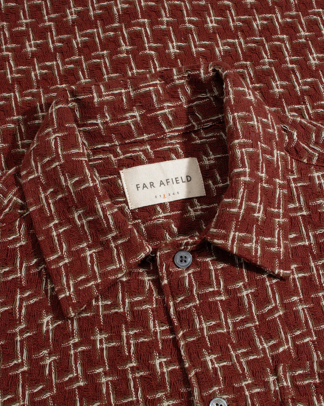 Far Afield Busey Architect Shirt - Burgundy