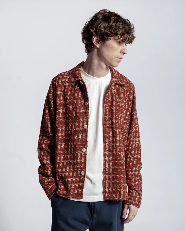 Far Afield Busey Architect Shirt - Burgundy