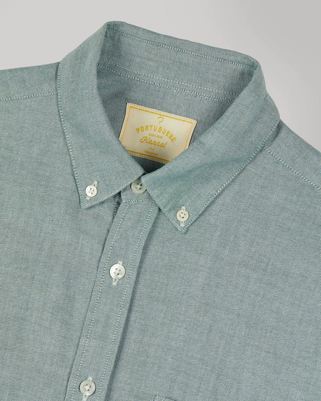 Portuguese Flannel Belavista Oxford Button Down Shirt - Green