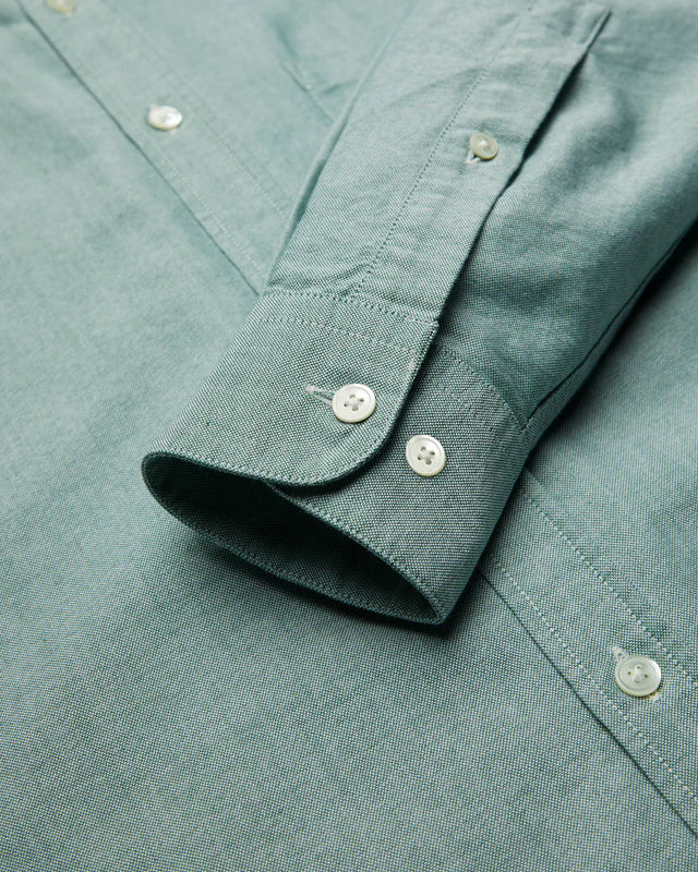 Portuguese Flannel Belavista Oxford Button Down Shirt - Green