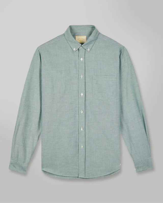 Portuguese Flannel Belavista Oxford Button Down Shirt - Green