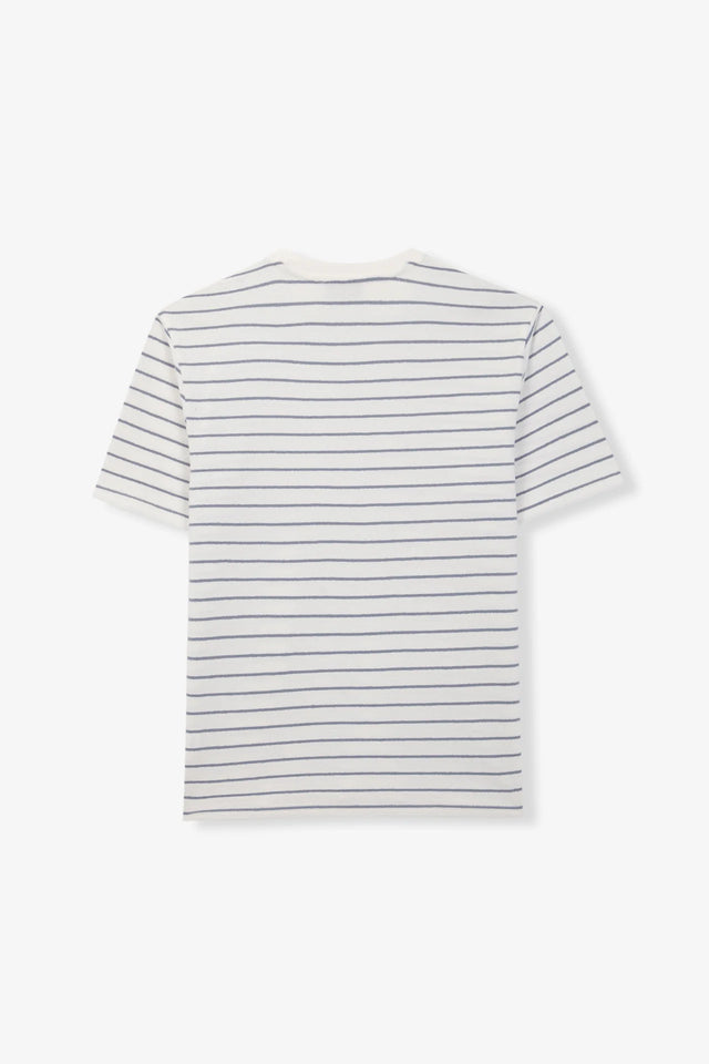 Unfeigned Basic T-Shirt Terry - Marine Stripe