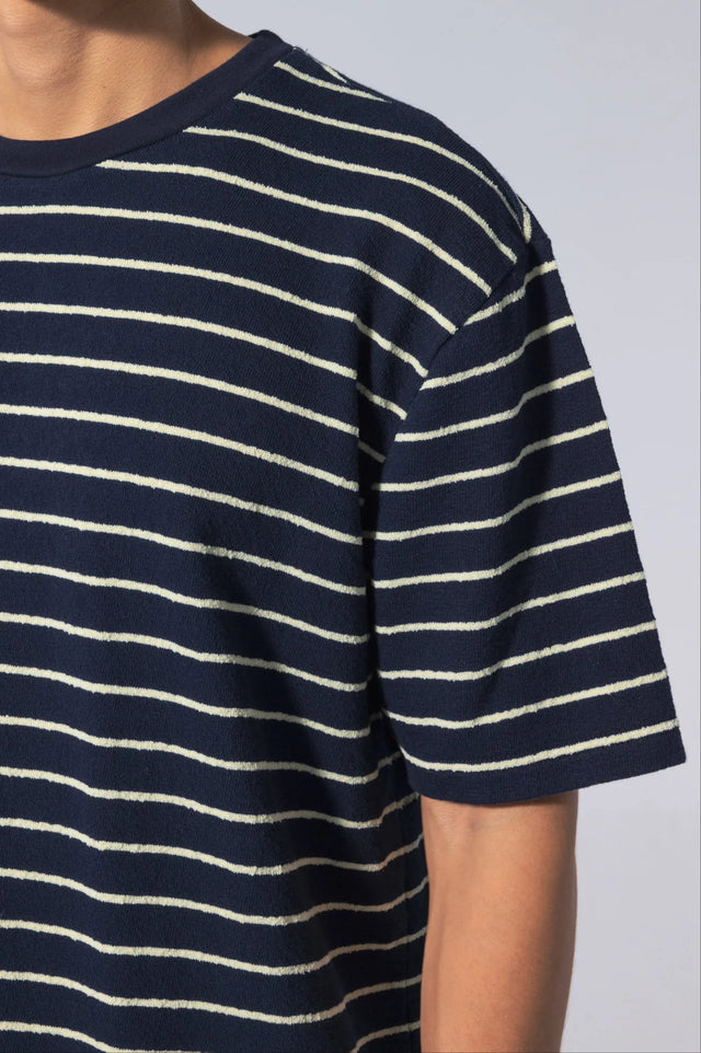 Unfeigned Basic T-Shirt Terry - Blue Graphite