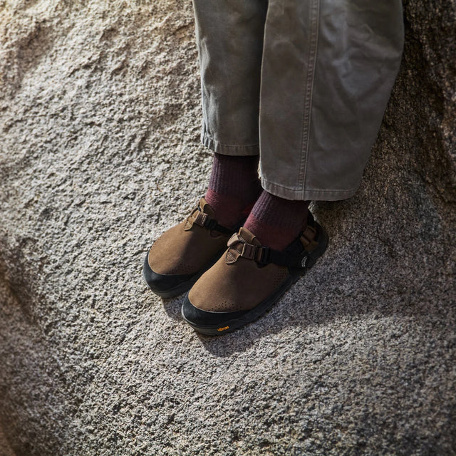 Bedrock Sandals Mountain Clog - Pinecone Synthetic Suede