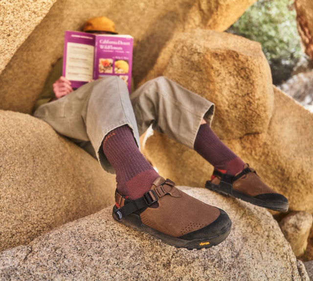 Bedrock Sandals Mountain Clog - Pinecone Synthetic Suede