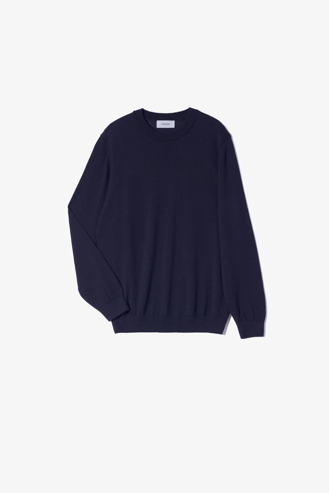 Unfeigned Crewneck Merino Knit - Dark Navy